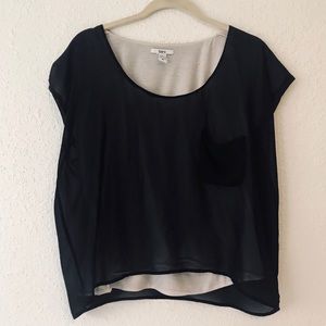 Bar III Black Cashmere Blouse